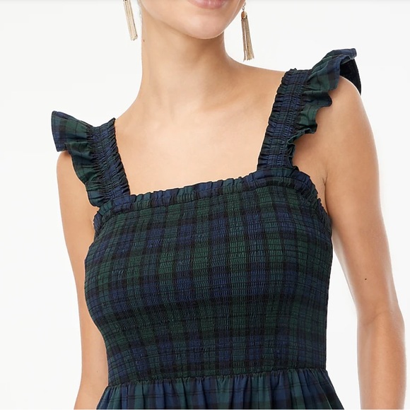 J Crew Plaid Dress with Pockets - Picture 3 of 4
